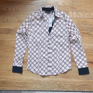 NWT pink career shirt by NY&Co sz XS
